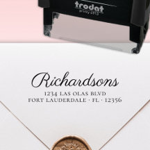 Elegante Rücksendeadresse für Nachname von Skripte