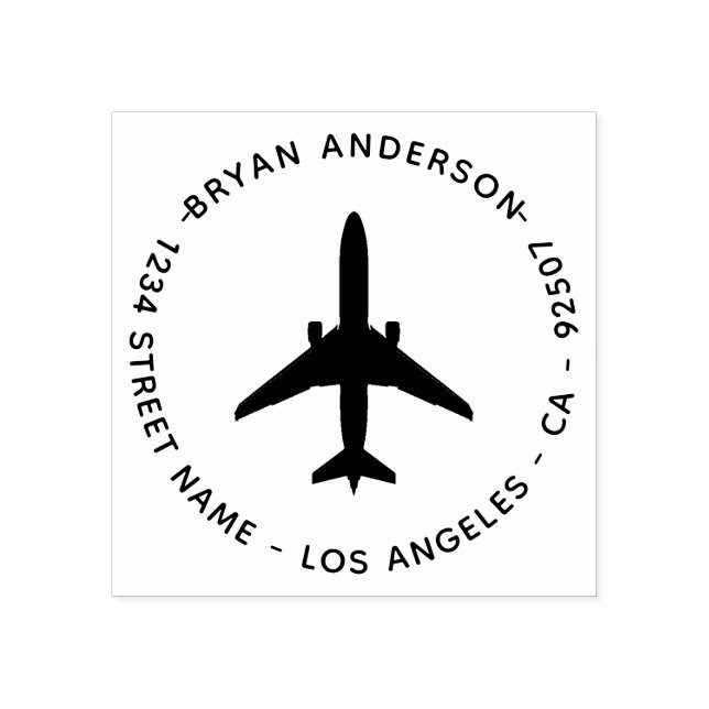 Elegante Rücksendeadresse Gummi Briefmarke Gummistempel (Prägung)