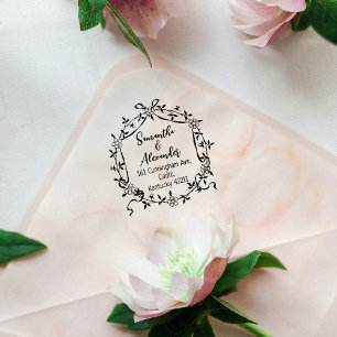 Elegante Rücksendeadresse Gummistempel