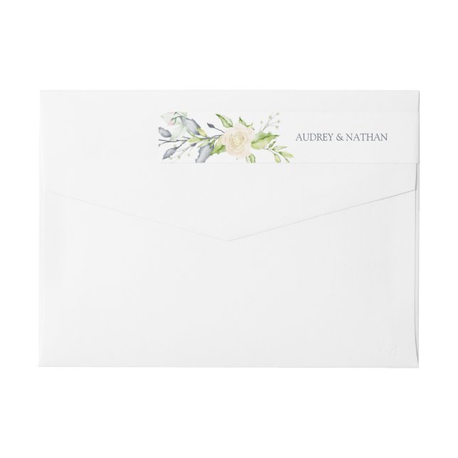 Elegante Rücksendeadresse im Mittelsommer (Rückseite)