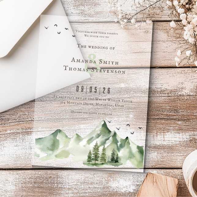 Elegante, ruhige Landschaft Acryleinladungen (Von Creator hochgeladen)