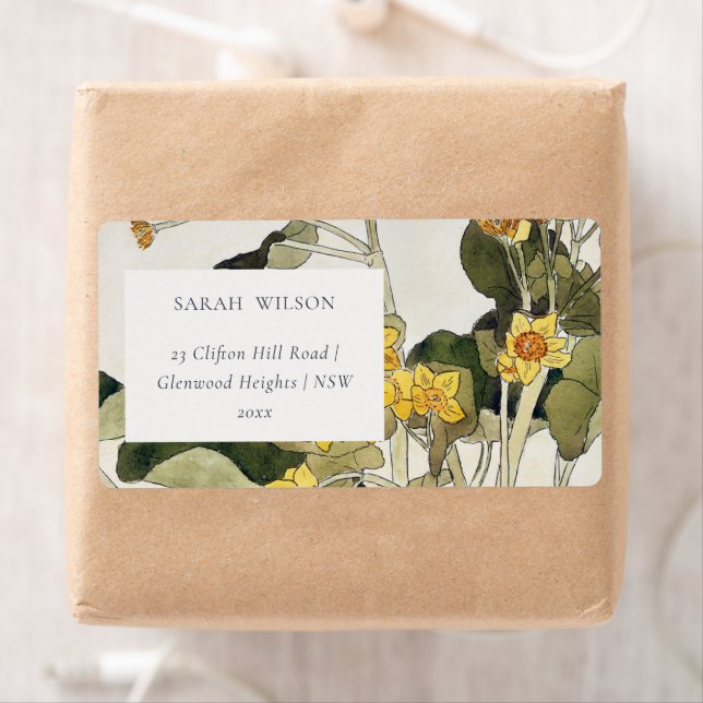 Elegante rustikal-gelbe daffodil-Blumenadresse (Insitu)