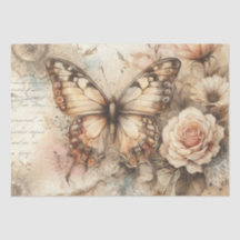 Elegante rustikale Blumen & Spitzen Vintage Dekora