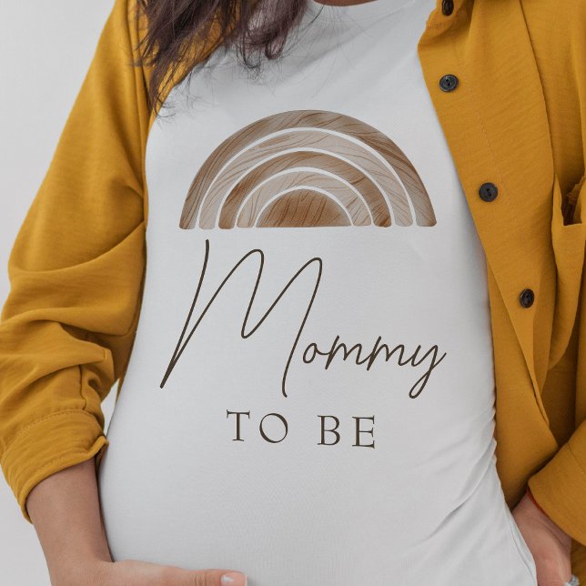 Elegante rustikale Boho Mommy wird Baby-Dusche T-Shirt (Boho Mommy To Be Shirt)