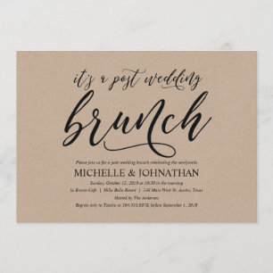 Elegante rustikale einladung