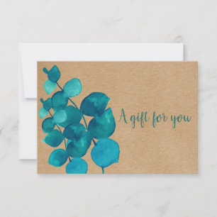 Elegante rustikale Eukalyptus-Blätter Geschenkguts