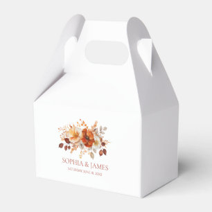 Elegante Rustikale Herbst-Hochzeit Blumenhochzeit Geschenkschachtel