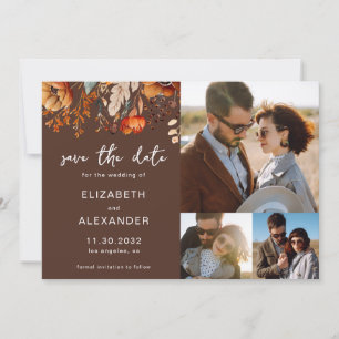 Elegante Rustikale Hochzeit im Herbst 3 Fotos Save The Date