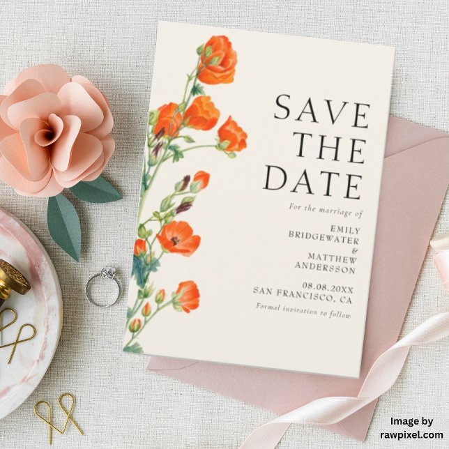 Elegante Rustikale Hochzeit Save The Date (Von Creator hochgeladen)