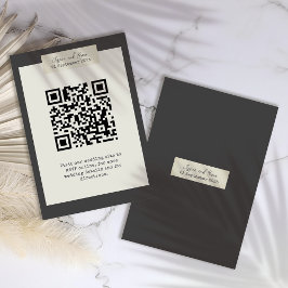 Elegante rustikale Hochzeitkarte Begleitkarte