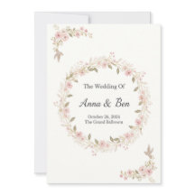 Elegante rustikale Hochzeitseinladung