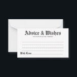 Elegante Rustikale Hochzeitstitel & Wunschkarte Hinweiskarte<br><div class="desc">Freuen Sie sich auf die elegante rustikale Hochzeitsberatung und Wunschkarte. Es stehen Bearbeitungsoptionen zur Verfügung.</div>