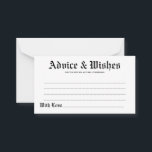 Elegante Rustikale Hochzeitstitel & Wunschkarte Hinweiskarte<br><div class="desc">Freuen Sie sich auf die elegante rustikale Hochzeitsberatung und Wunschkarte. Es stehen Bearbeitungsoptionen zur Verfügung.</div>