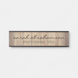 Elegante Rustikale Holzbühnenschilder Türschild