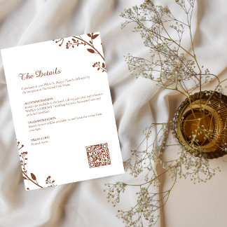 Elegante rustikale Minimalistische Hochzeitskarte Save The Date