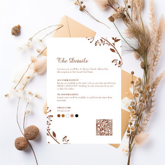 Elegante rustikale Minimalistische Hochzeitskarte Save The Date