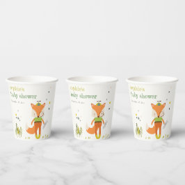 Elegante rustikale Niedliche Woodland Fun Fox Kind Pappbecher