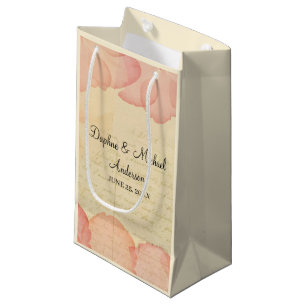 Elegante rustikale rosa Hochzeit Moderne, einfache Kleine Geschenktüte
