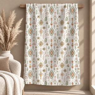 Elegante Rustikale Salbei Beige Regenbogen Decke