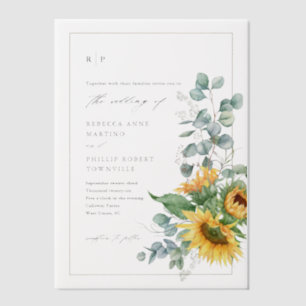 Elegante Rustikale Sonnenblumen-Herbst-Hochzeit