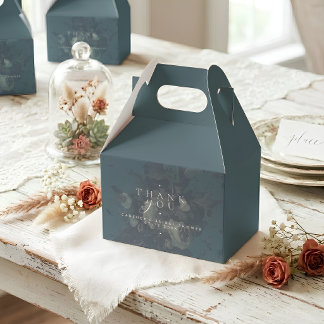 Elegante rustikale Teal-Brautparty im Vintage-Stil Geschenkschachtel