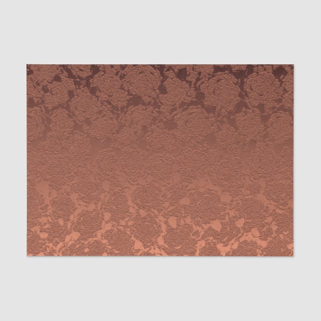Elegante Rustikale Terracotta Herbst Seidenpapier (Vorderseite)