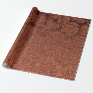 Elegante rustikale Terrakotta-Herbstblumen Geschenkpapier
