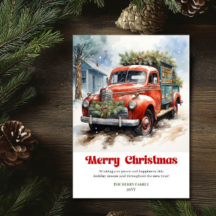 Elegante rustikale Weihnachtsszene vintage Feierta Feiertagskarte