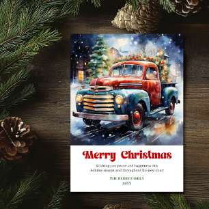 Elegante rustikale Weihnachtsszene vintage Urlaub Feiertagskarte