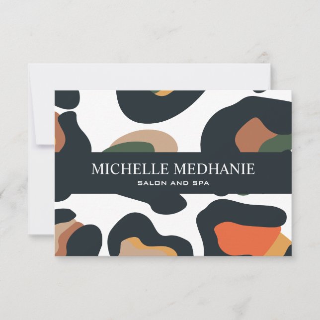 Elegante Safari Animal Skin Leopard Geschenkkarte (Vorderseite)