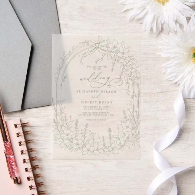 Elegante Sage Garden Coquette Wedding (Hochzeit)