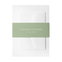 Elegante Sage Green All Caps Hochzeit