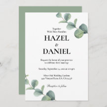 Elegante Sage Green Botanical Wedding