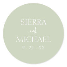 Elegante Sage Green Botanical Wedding