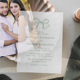 Elegante Sage Green Bow Wedding