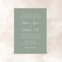 Elegante Sage Green Moderne Hochzeit