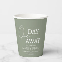 Elegante Sage Green One Day Away Probe Dinner