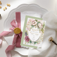 Elegante Sage Green Romantische Rustikale Hochzeit