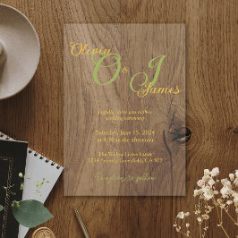 Elegante Sage Green und Gold Monogram Wedding