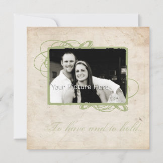 Elegante Sage Green Wedding Einladung