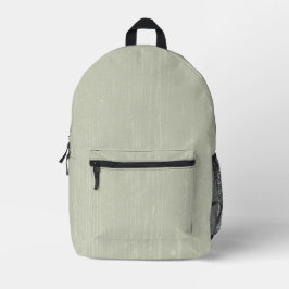Elegante Sage Green Wood Grain Bedruckter Rucksack