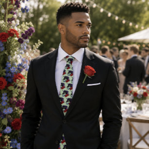 Elegante Sage-Schwarze-Einhorn-Blumen-Fantasie-Hoc Krawatte