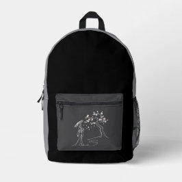 Elegante Sakura: Kimono Lady & Cherry Blüten Bedruckter Rucksack