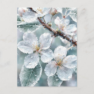 Elegante Sakura Über Wasser Hochzeitseinladung - S Postkarte
