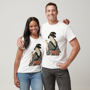 Elegante Samurai-Frau im tropischen Dschungel T-Shirt