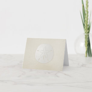 Elegante Sand Dollar Blank Note Card Karte