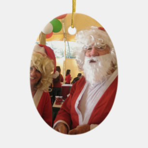 Elegante Santa Collection. Keramik Ornament