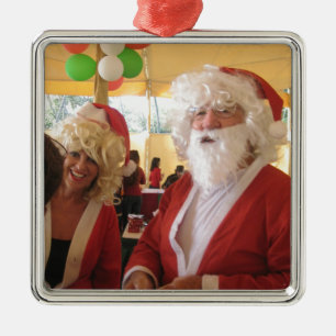 Elegante Santa Collection. Ornament Aus Metall