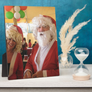 Elegante Santa-Kollektion. Fotoplatte