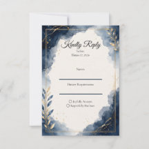Elegante Saphir Minimalistische Luxus Hochzeit